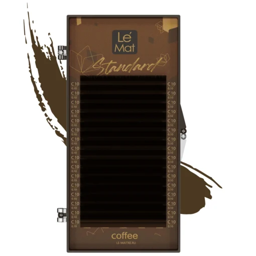 Standard Arabica Dark Brown Lash Extensions by LeMat – Deepest Brown Shade, 16 Lines - Image 2