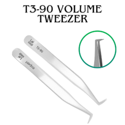 Le Mat T3-90 Volume Tweezer – 90° Professional Lash Tweezer for Fans up to 9D (16 g, Thick Tip)