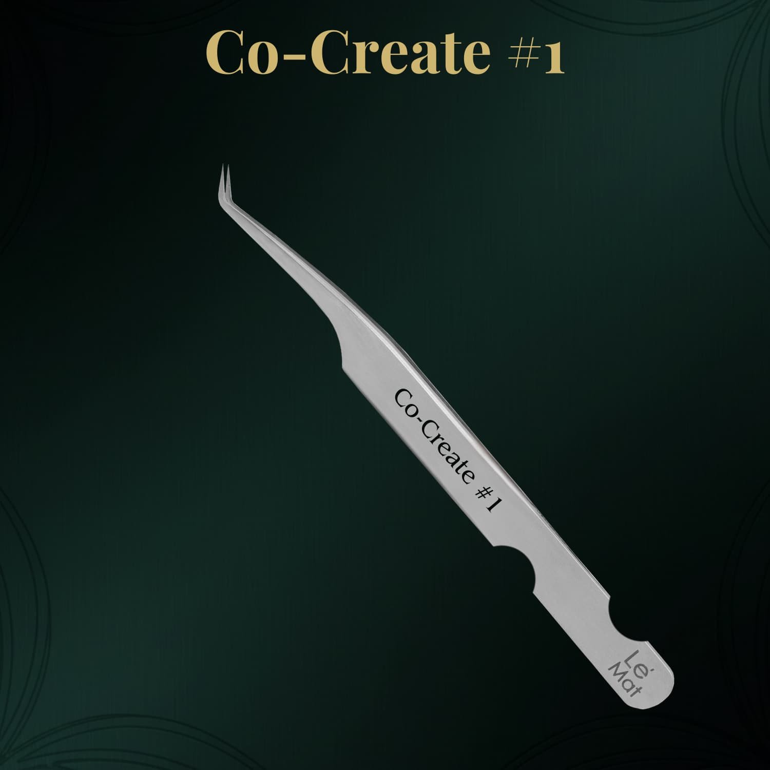 Le Mat Co-Create L Type Fiber Tip Tweezer – Matte Finish – 20g Professional Classic Tweezer