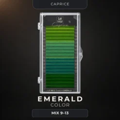 Caprice Emerald Colored Lash Mix 9–13mm
