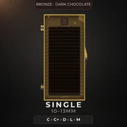 Bronze Dark Chocolate Single Length Lashes