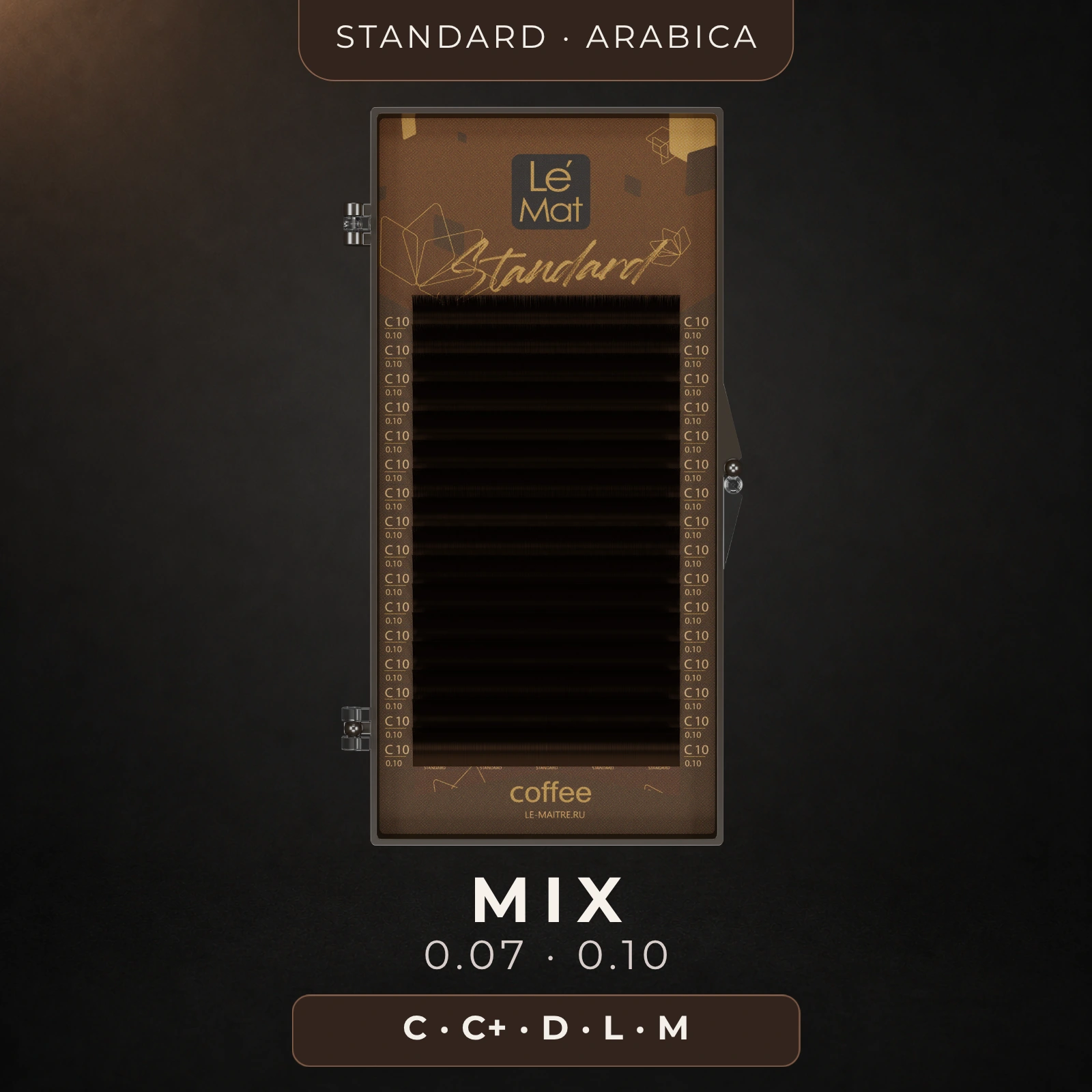 Standard Arabica Dark Brown Lash Mix