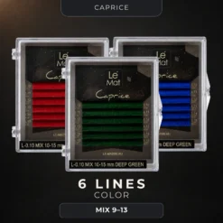 Caprice Colored Lash Tray – 6 Lines Mix