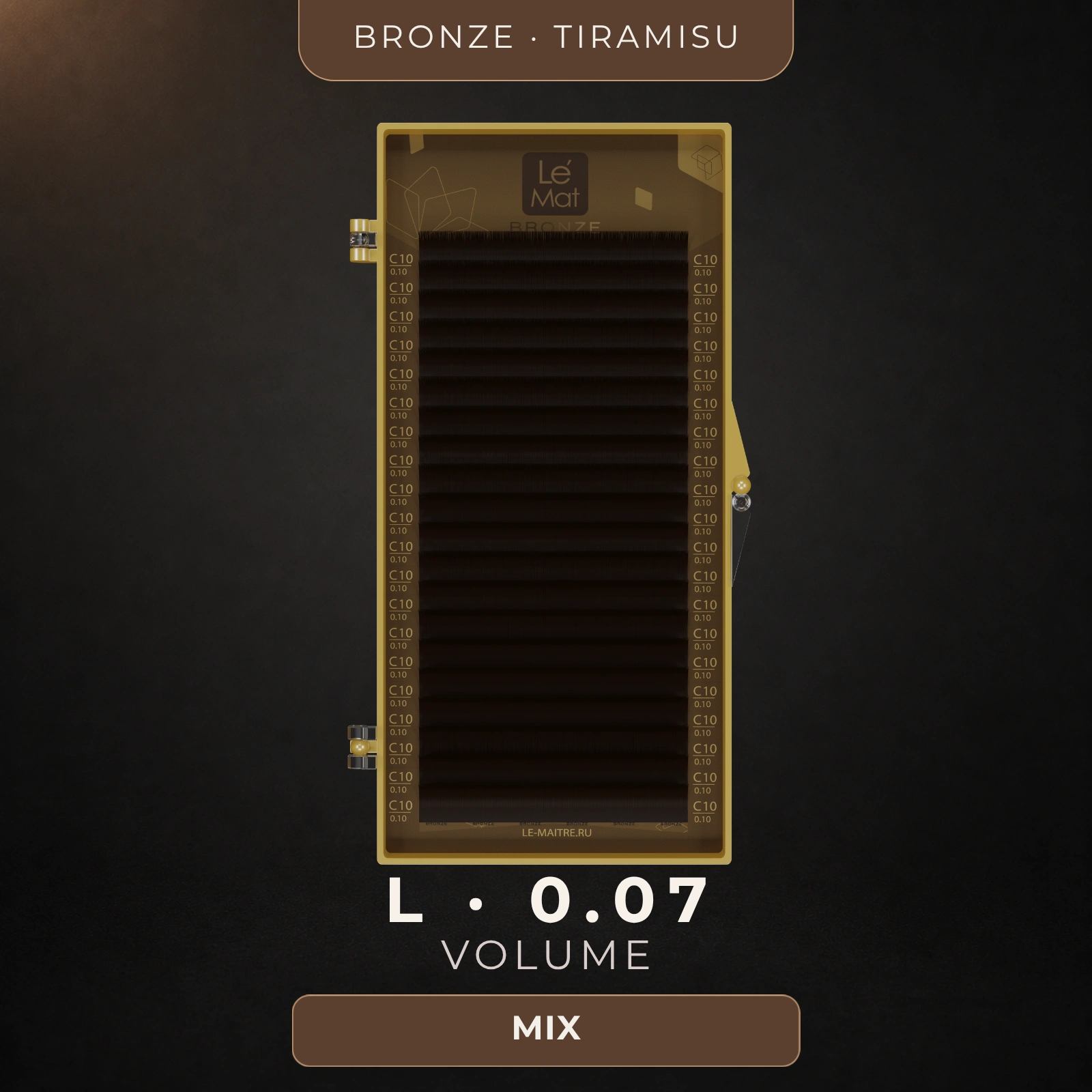 Bronze Tiramisu L 0.07 Volume Lash Mix