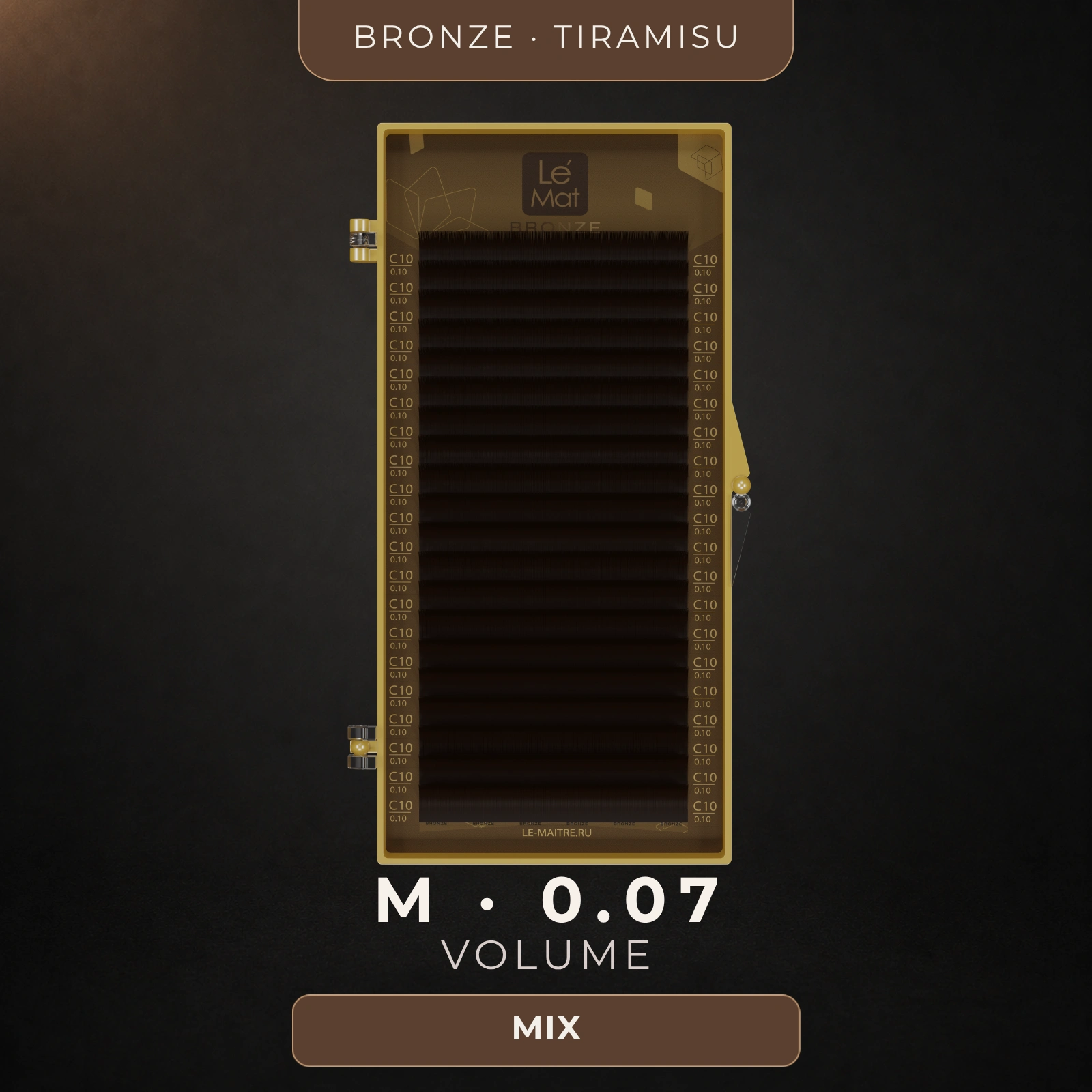 Bronze Tiramisu M 0.07 Volume Lash Mix